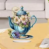 >SALE<Acrylic Special Shaped Flower Cup Table Top Diamond Painting Ornament Kits Decor