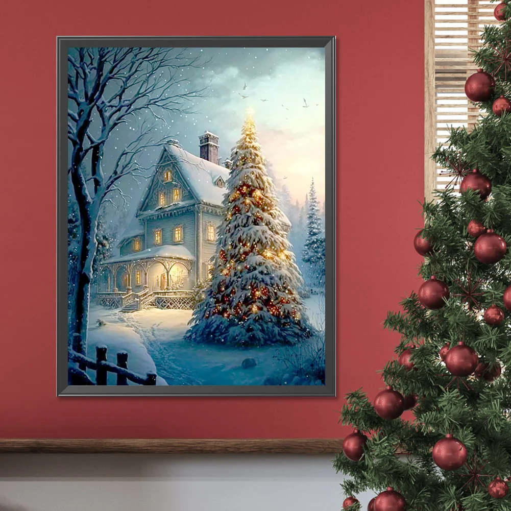 Diamond Painting - Full Round Drill - Xmas Tree(Canvas|30*40cm)