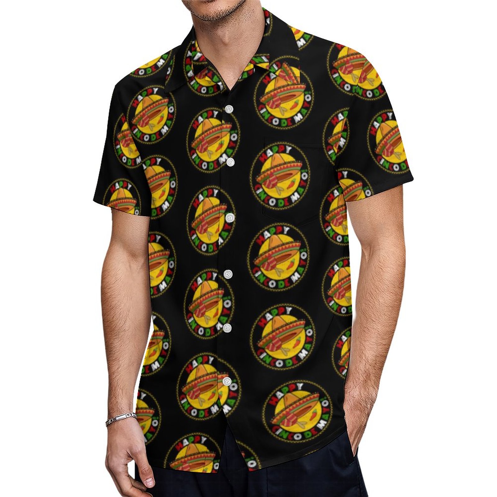 Cinco De Mayo Womens Exercise Yoga Pants Hawaiian Shirt Mens Button Down Plus Size Tropical Hawaii Beach Shirts