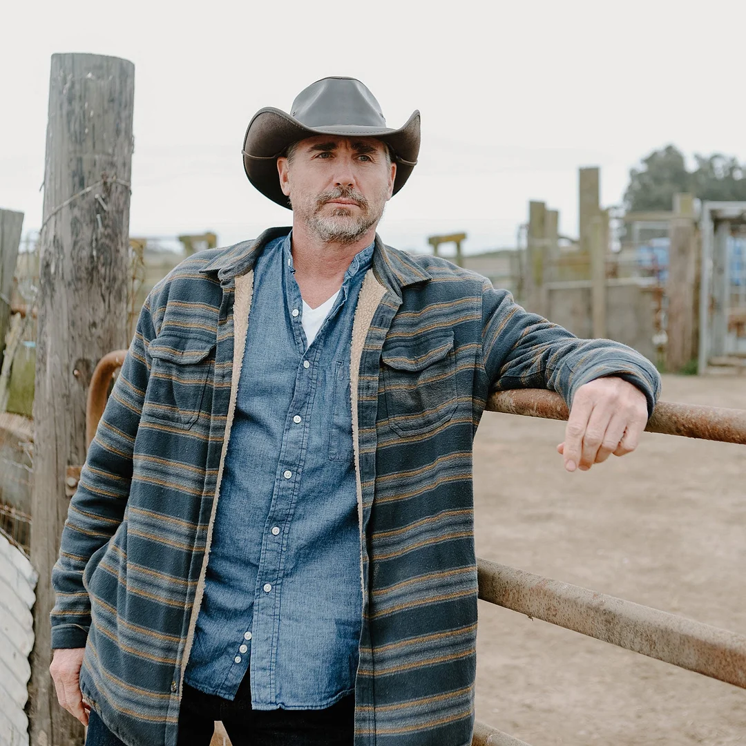 Hollywood - Mens Leather Cowboy Hat