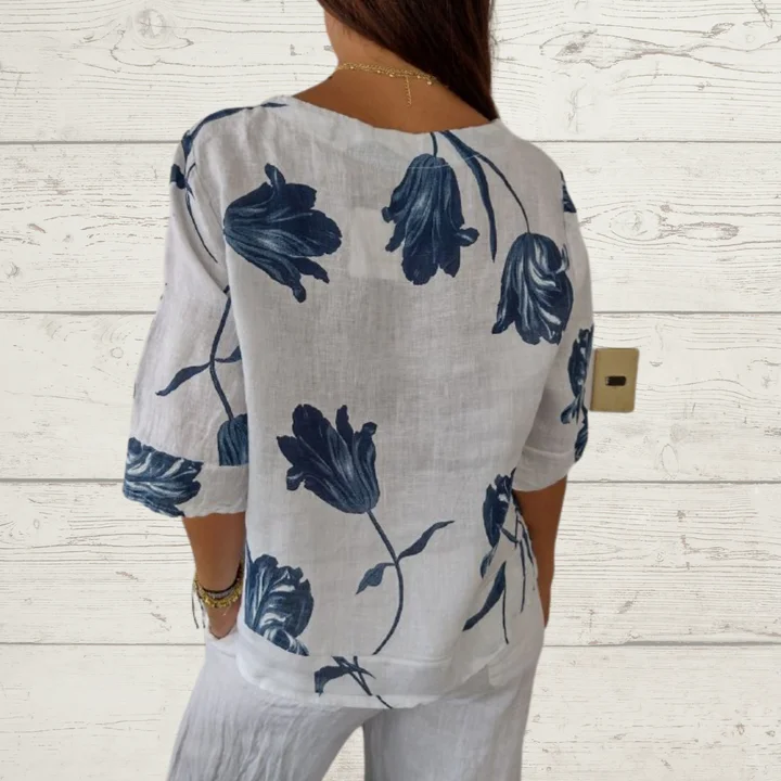 Easy Essence V-Neck Oversized Tunic Top