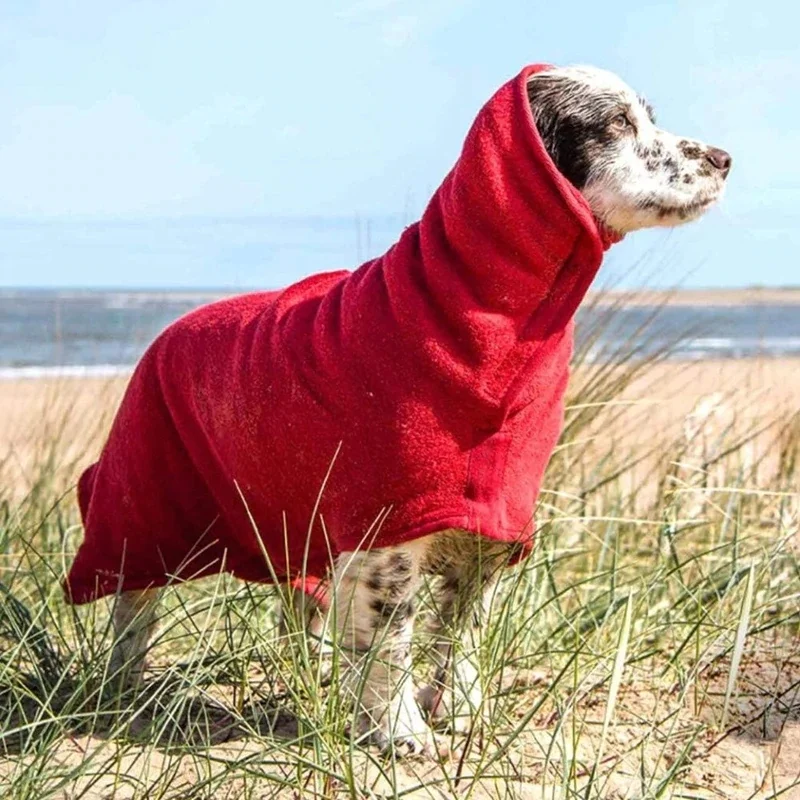 Ultra Absorbent Dog Robe Drying Dog Towel Bathrobe, Drying Coats