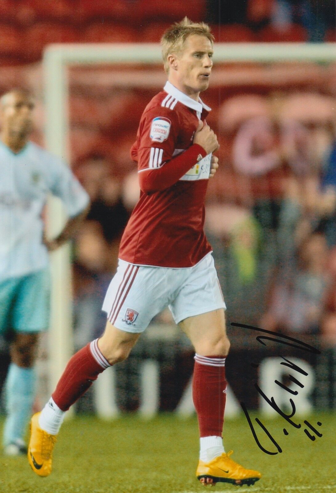 MIDDLESBROUGH HAND SIGNED TARMO KINK 12X8 Photo Poster painting 1.