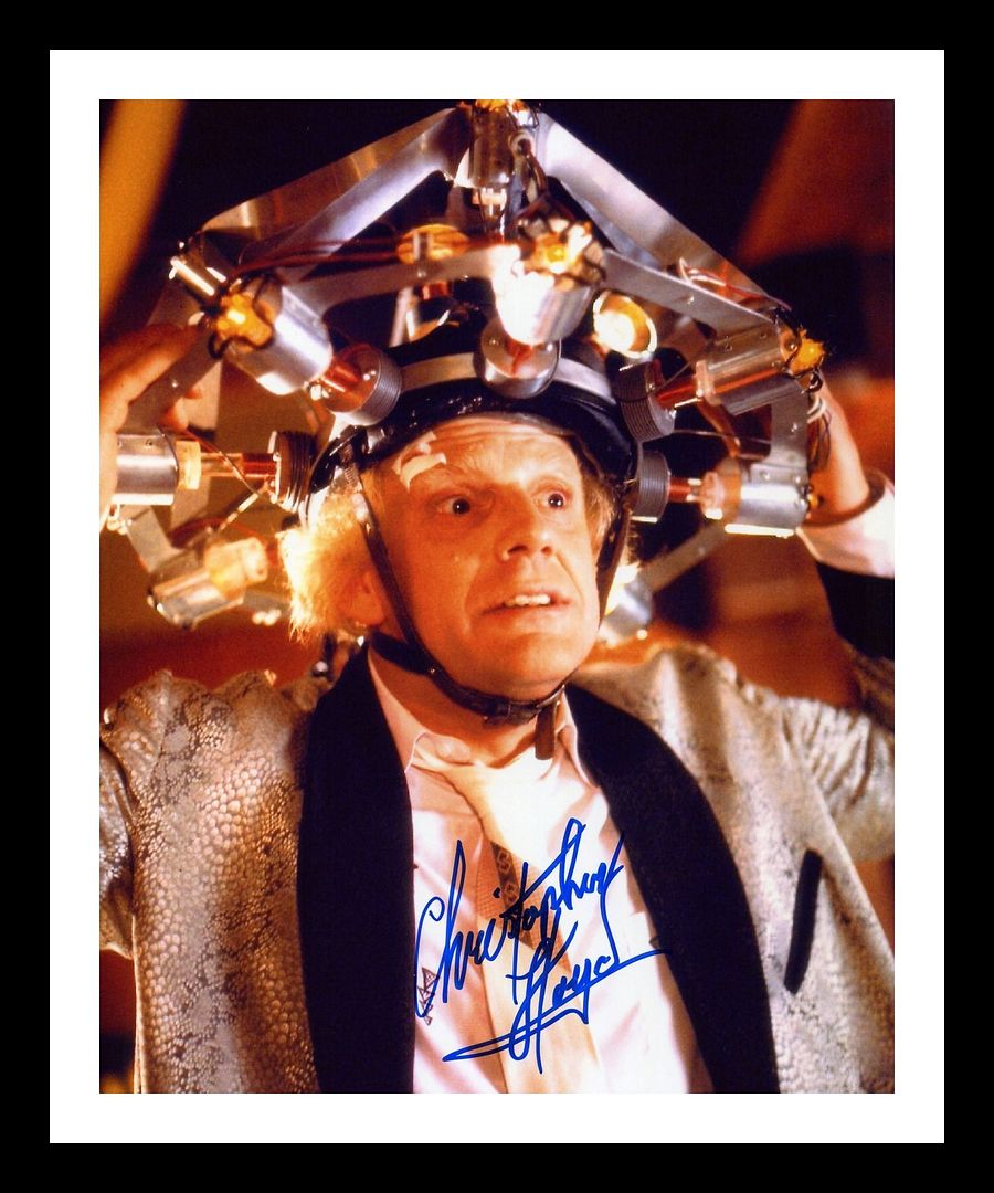 Christopher Lloyd - Back to the Future Autographed Signed & Framed Photo Poster painting