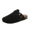 Women's Birken Outer Wear Leather Boston Slippers