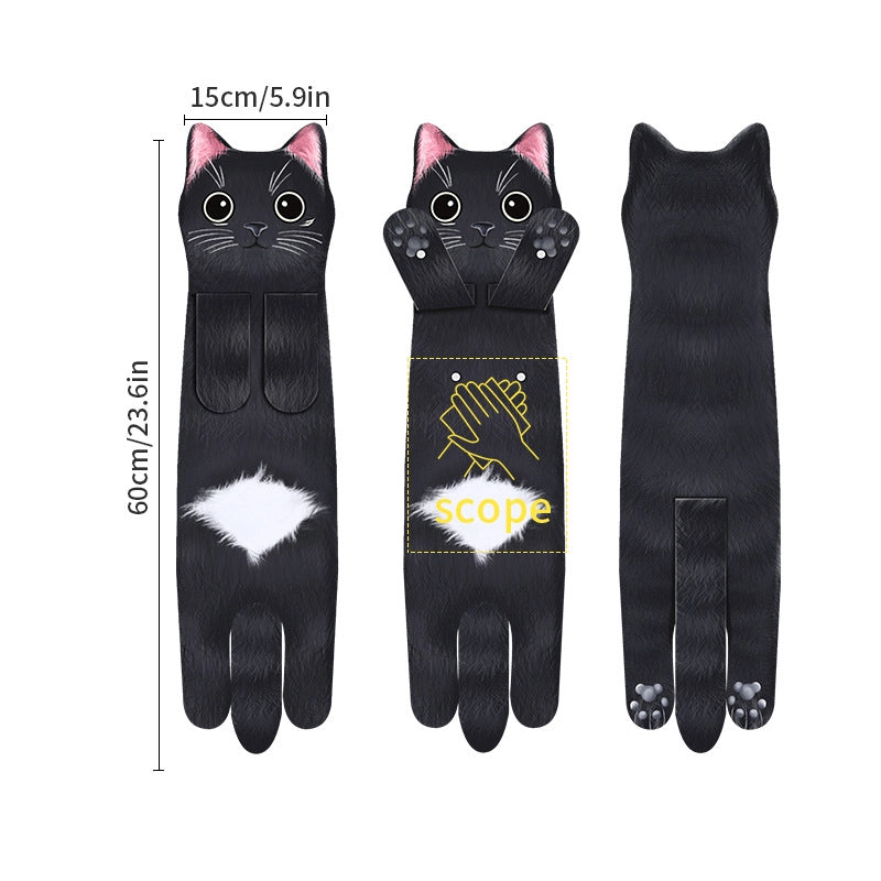 Minimalist Classic Style Cat Superfine Fiber Towels
