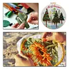 【Limited Stock Sale】Christmas Trees-DIY Embroidery Kit with Pattern Cotton Threads Needles Hoop 30*30cm/11.8*11.8in tapestrymarket
