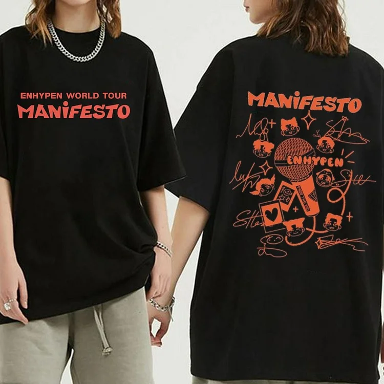 ENHYPEN Manifesto 2022 Concert Cute T-shirt