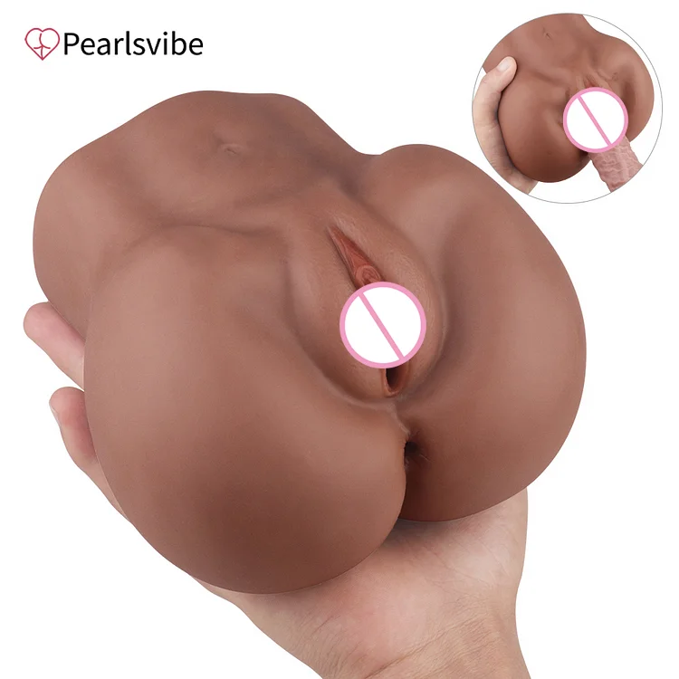 Pearlsvibe Realistic Pocket Cup With Tight Vagina And Anus 2 Hole Male Stroker