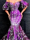 Shiny Off-The-Shoulder Empire Sexy Slim Evening Maxi Dress