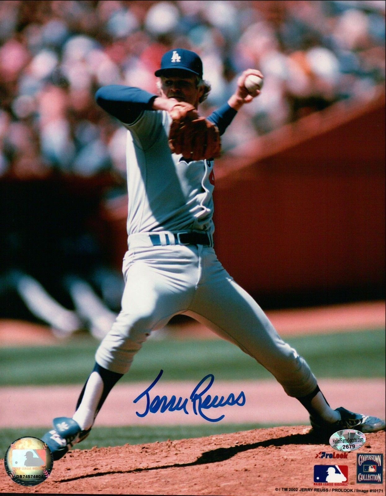 Jerry Reuss Signed 8X10 Photo Poster painting Autograph LA Dodgers Road Pitching Auto COA