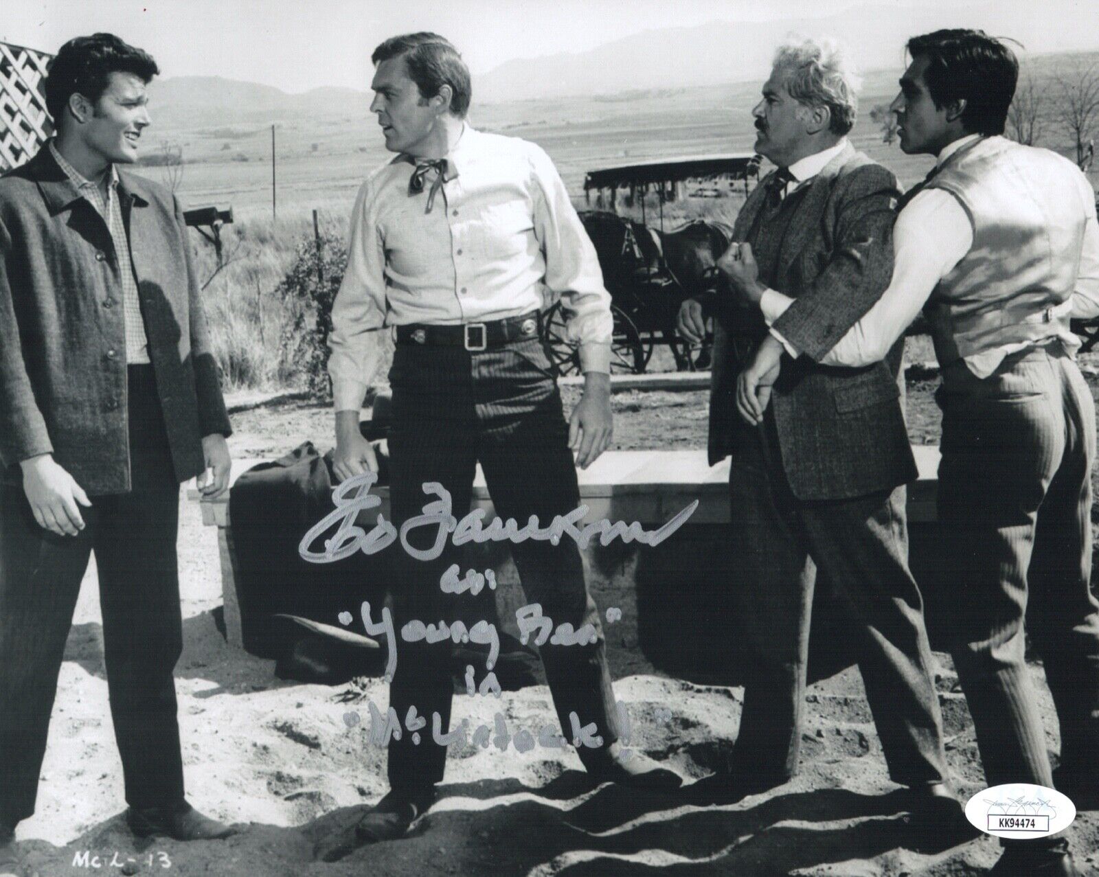 ED FAULKNER Signed 8x10 McCLINTOCK John Wayne Photo Poster painting Autograph JSA COA Cert