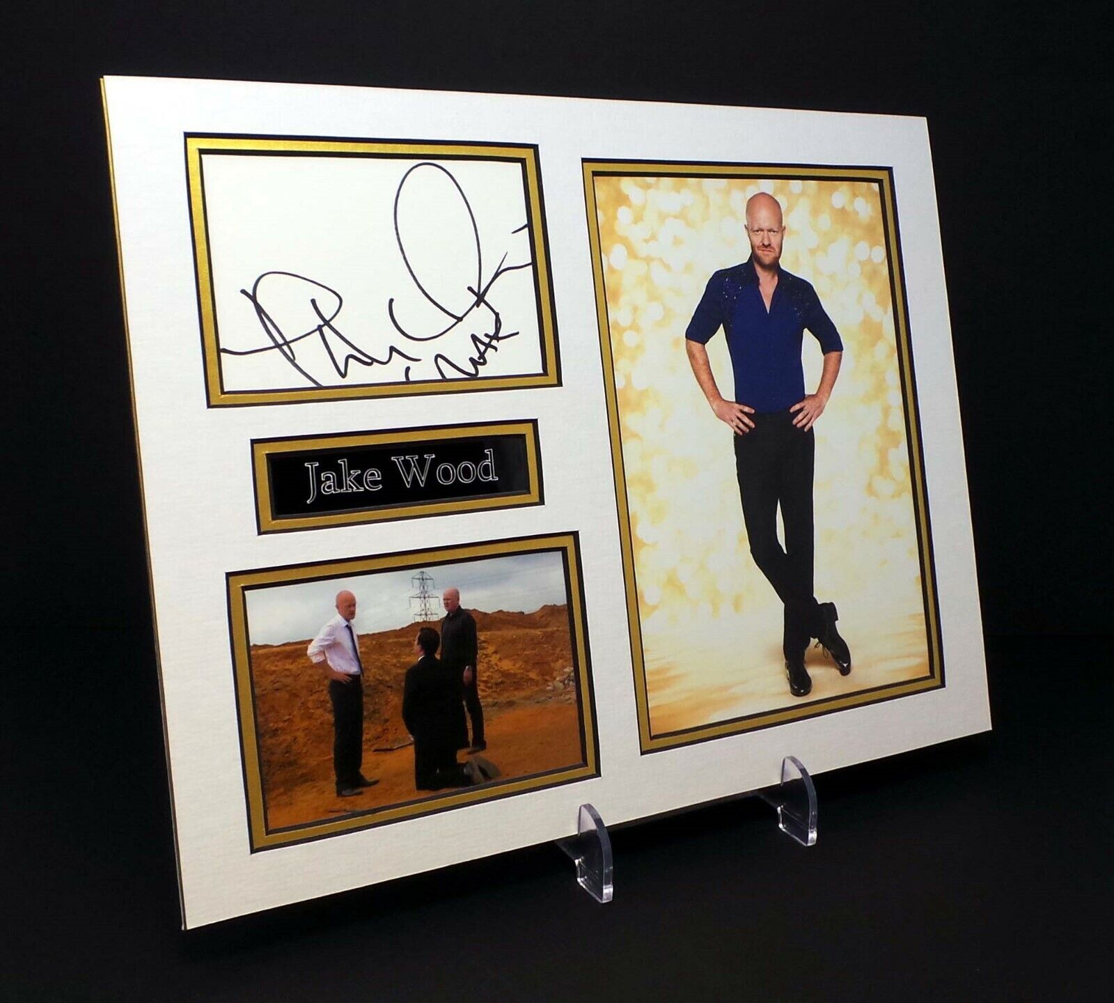 Jake WOOD Signed Mounted Photo Poster painting Display AFTAL COA Max Branning in Eastenders