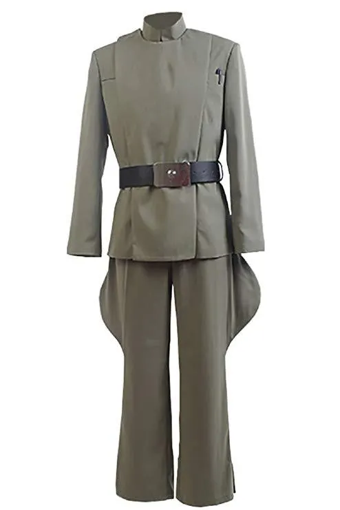 Imperial Officer Olive Green Costume Uniform Halloween Carnival Suit