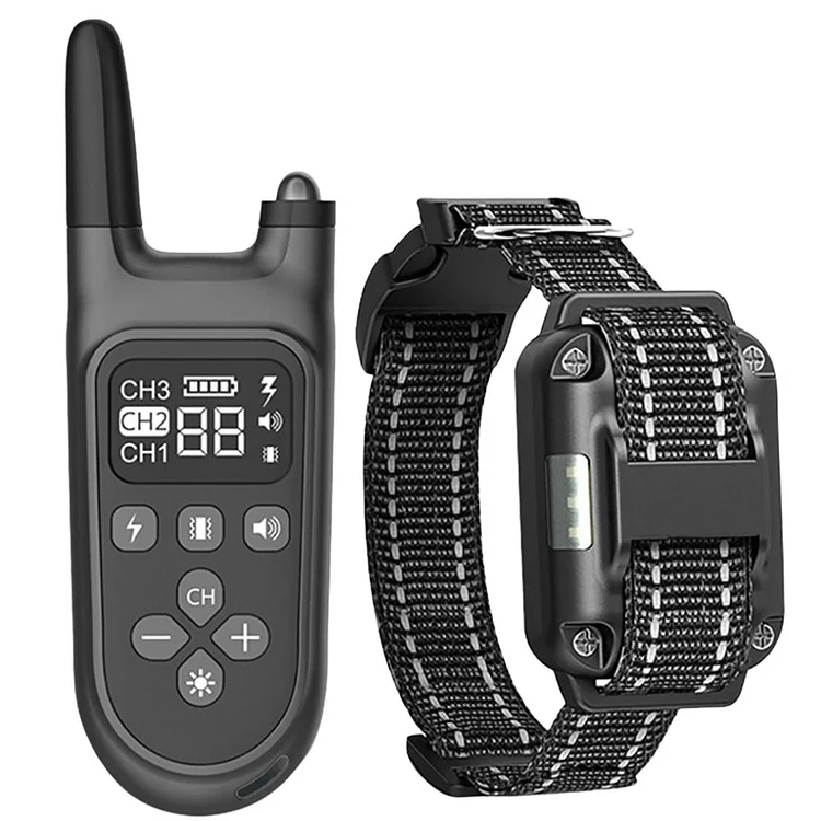 Dog Shock Training Collar with Remote, Rechargeable, 3 Training Modes, Beep Vibration and Shock