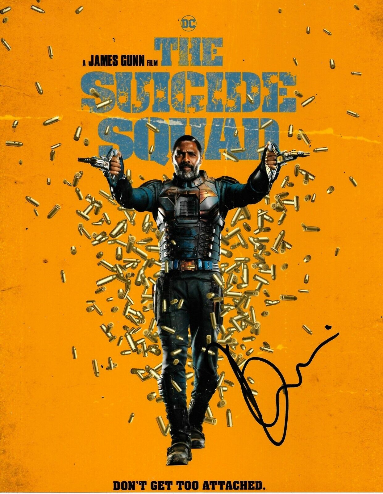 Idris Elba Signed The Suicide Squad 10x8 Photo Poster painting AFTAL