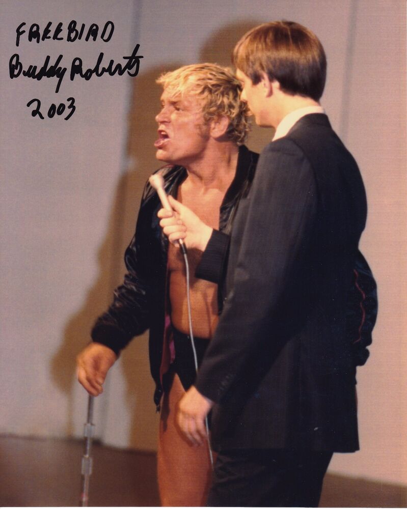 Buddy Roberts autographed 8x10 The Fabulous birds #1  Deceased