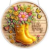 Rain Boots DIY Diamond Painting Hanging Pendants Acrylic Crafts Kit for Home Wall Decor