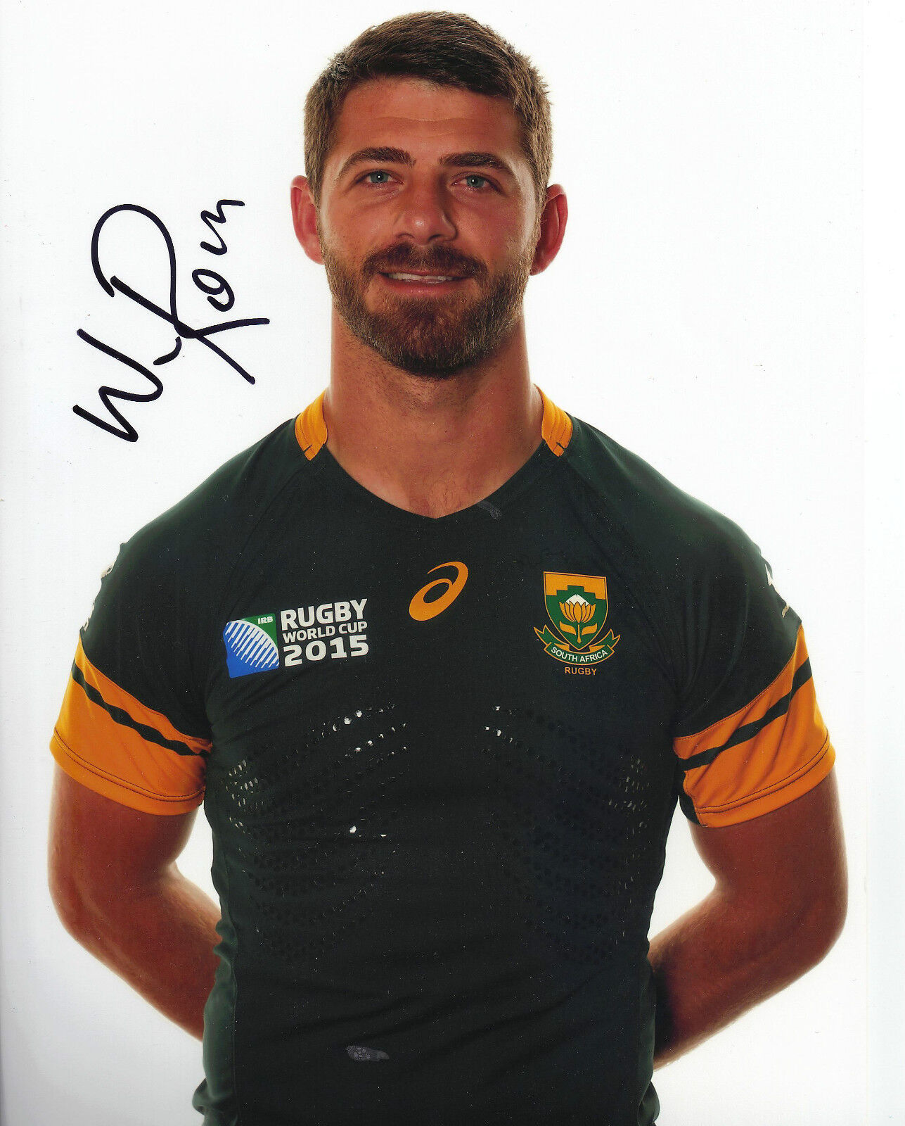 Willie le Roux Signed 12X8 Photo Poster painting SPRINGBOKS South Africa AFTAL COA (2108)