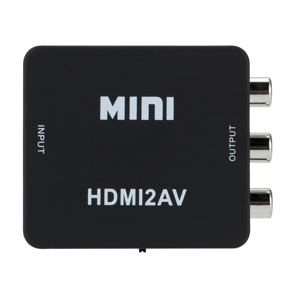 

HDMI to AV Converter Adapter Supports NTSC PAL for PS3 DVD Player Computer, Black, 501 Original