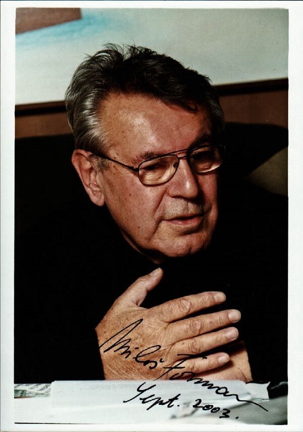 Czech Film Director MILOS FORMAN Signed Photo Poster painting