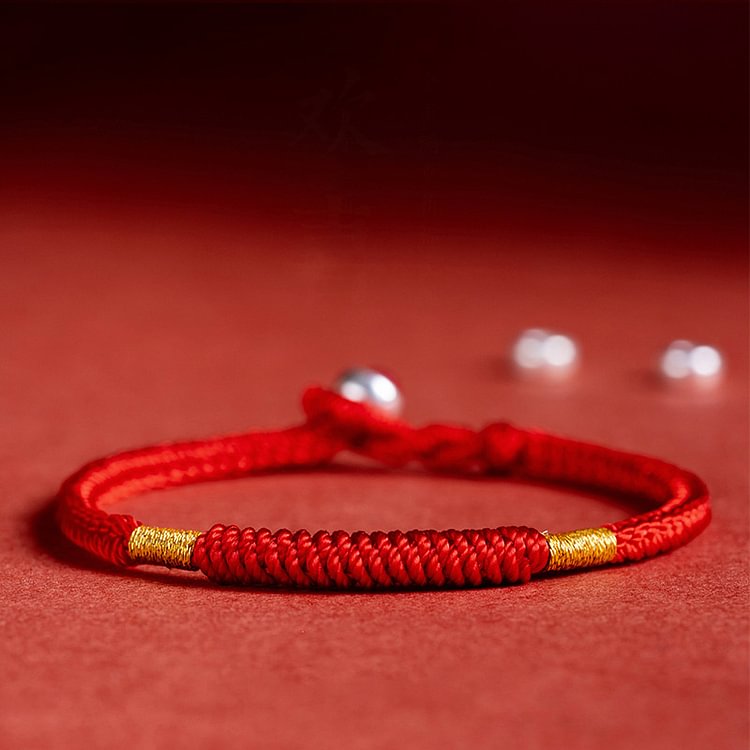 Lucky Handwoven Red Rope Bracelet - Modakawa