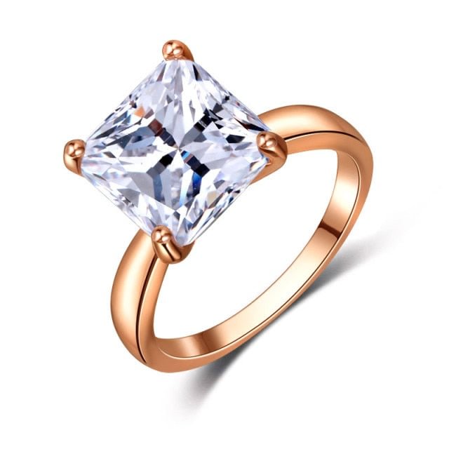 YOY-Wedding Engagement Ring Luxury Crystal Ring