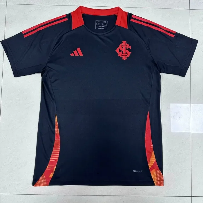 Fans Version 2025-2026 Sport Club Internacional Black Soccer Training Jersey Football Pre-match Shirt
