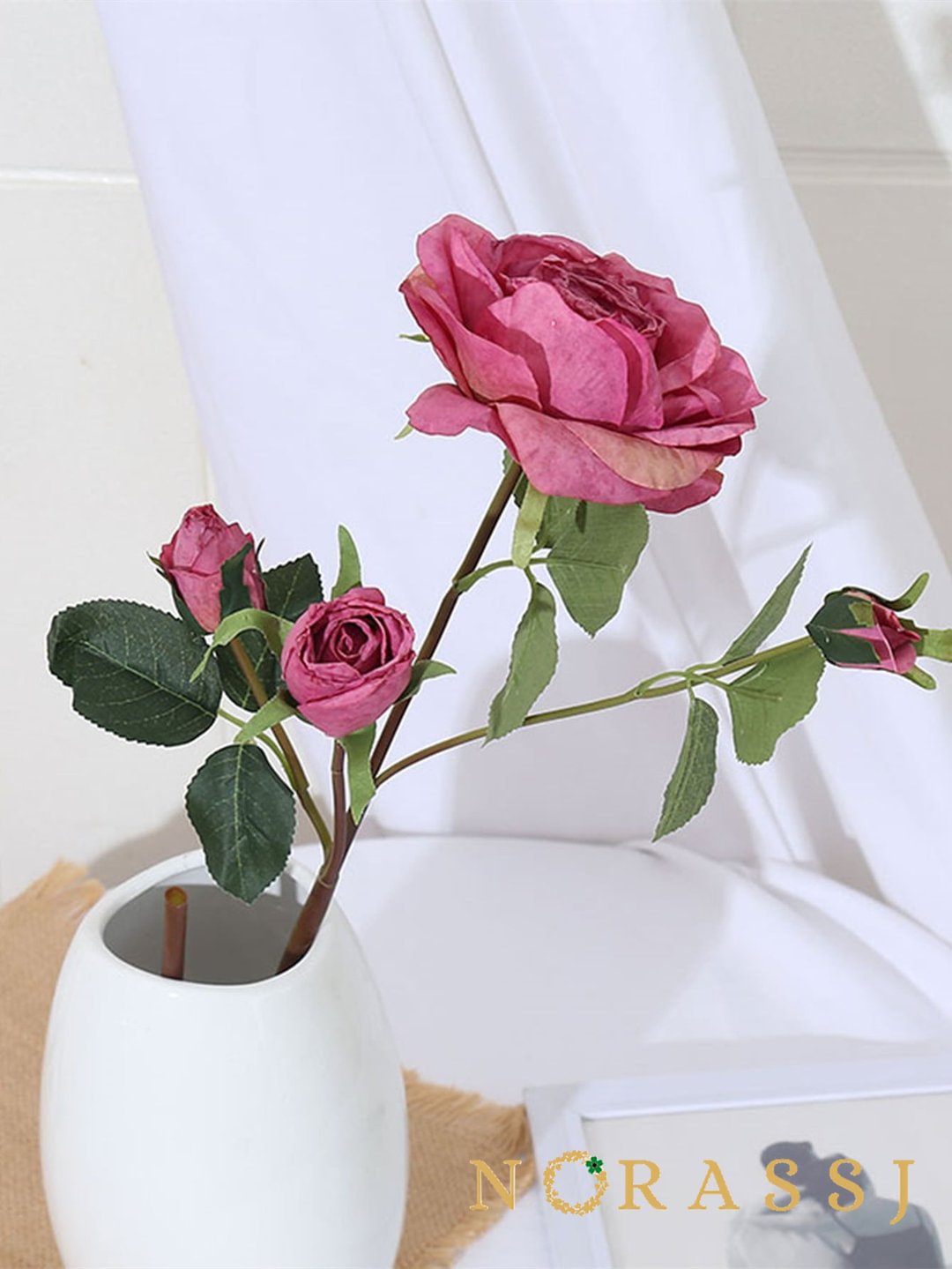 Pink Silk Rose Fake Flowers That Look Real