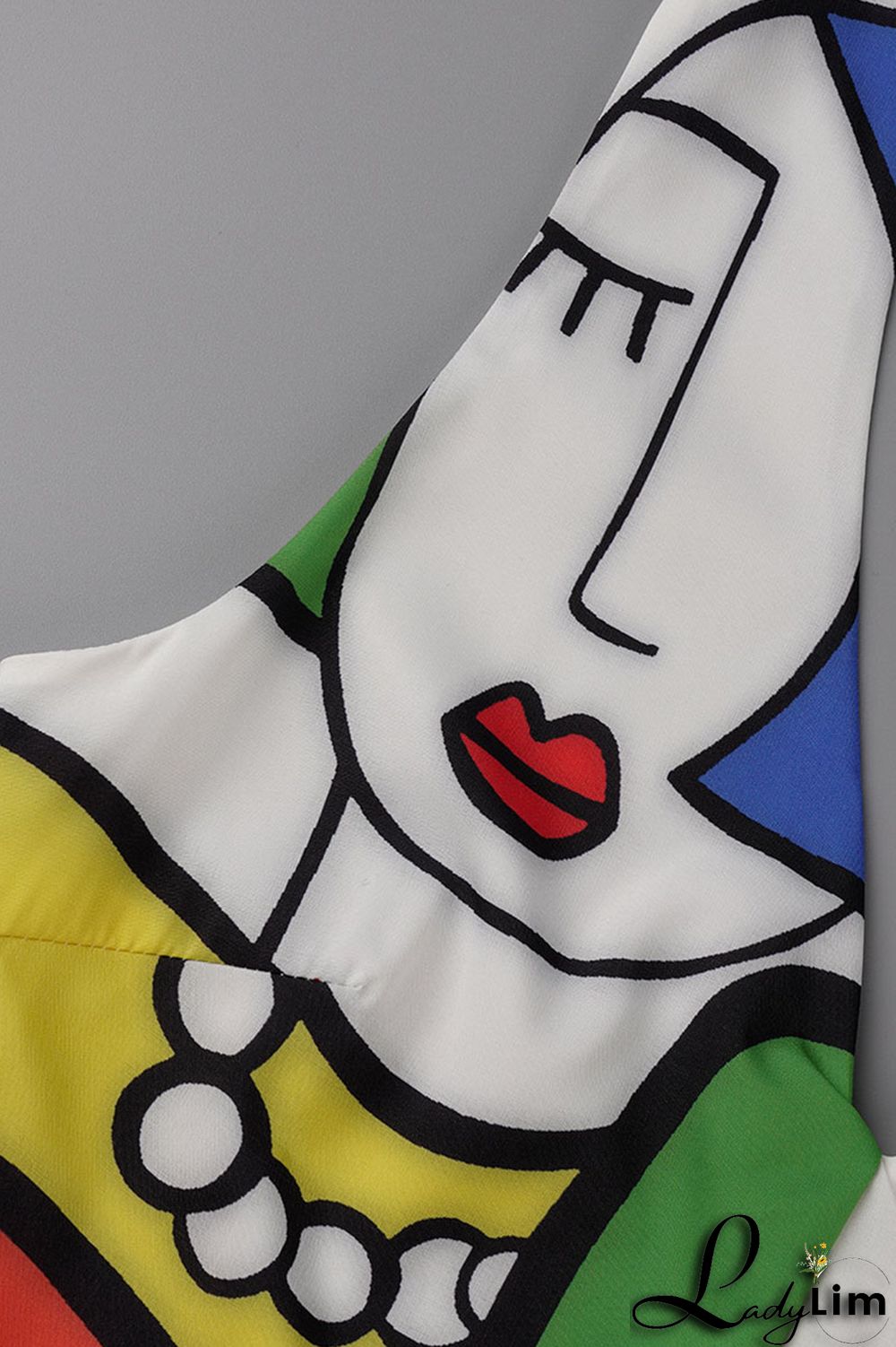 Black Casual Print Bandage Patchwork Backless Straight Jumpsuits