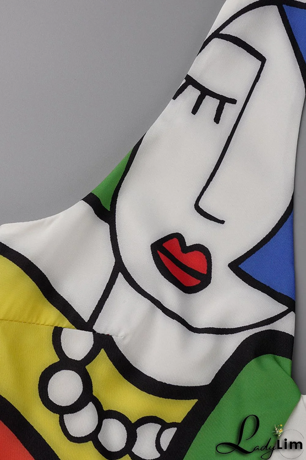 Black Casual Print Bandage Patchwork Backless Straight Jumpsuits