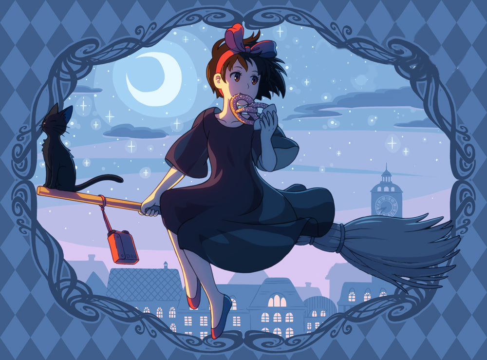 Anime Manga Kiki\'S Delivery Service (40*60CM) 11CT Stamped Cross Stitch