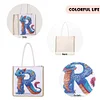 Diamond Painting Dinosaur Handmade Top-handle Handbag