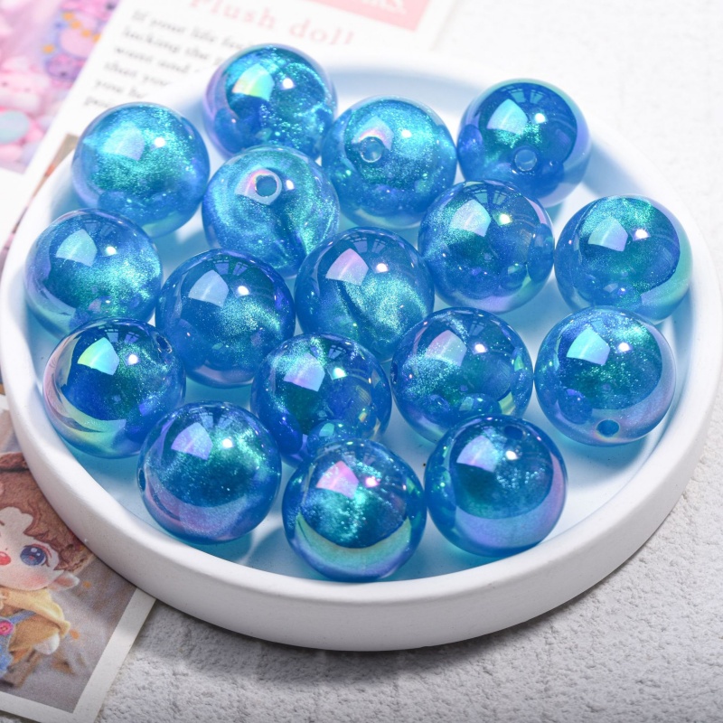 20mm Multi-Layer UV-Plated Acrylic Beads – Sparkling, Versatile Beads for Crafts