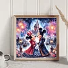 Mickey Minnie Disney-11CT Stamped Cross Stitch 45*45cm