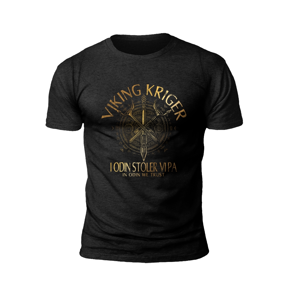 Viking Krieger: Trust in Odin's Guidance T-shirt
