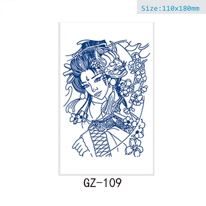 Net Red Herbal Juice Semi-permanent Waterproof Sweat-proof Tattoo Masking Scar Tattoo Sticker Herbal Juice Tattoo Sticker