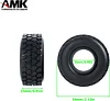 AMK 2Pcs 1.0" Rubber All Terrain Tires 25x54x23mm for 1/24 RC Crawler Cars Axial SCX24 AXI90081 AXI00001 AXI00002 1/18 TRX4M (2PCS)