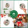 Christmas Snowman 2D Flat DIY Diamond Painting Pendant 9.84x9.84in