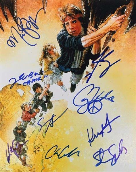 REPRINT - THE GOONIES CAST 80's Classic Autographed Signed 8 x 10 Photo Poster painting Man Cave