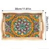 DIY Diamond Painting Decor Wooden Food Tray - Mandala