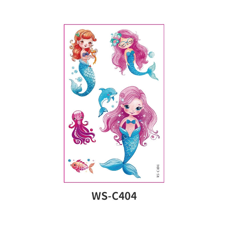 Mermaid Pet Tattoos & Body Art 1 Piece