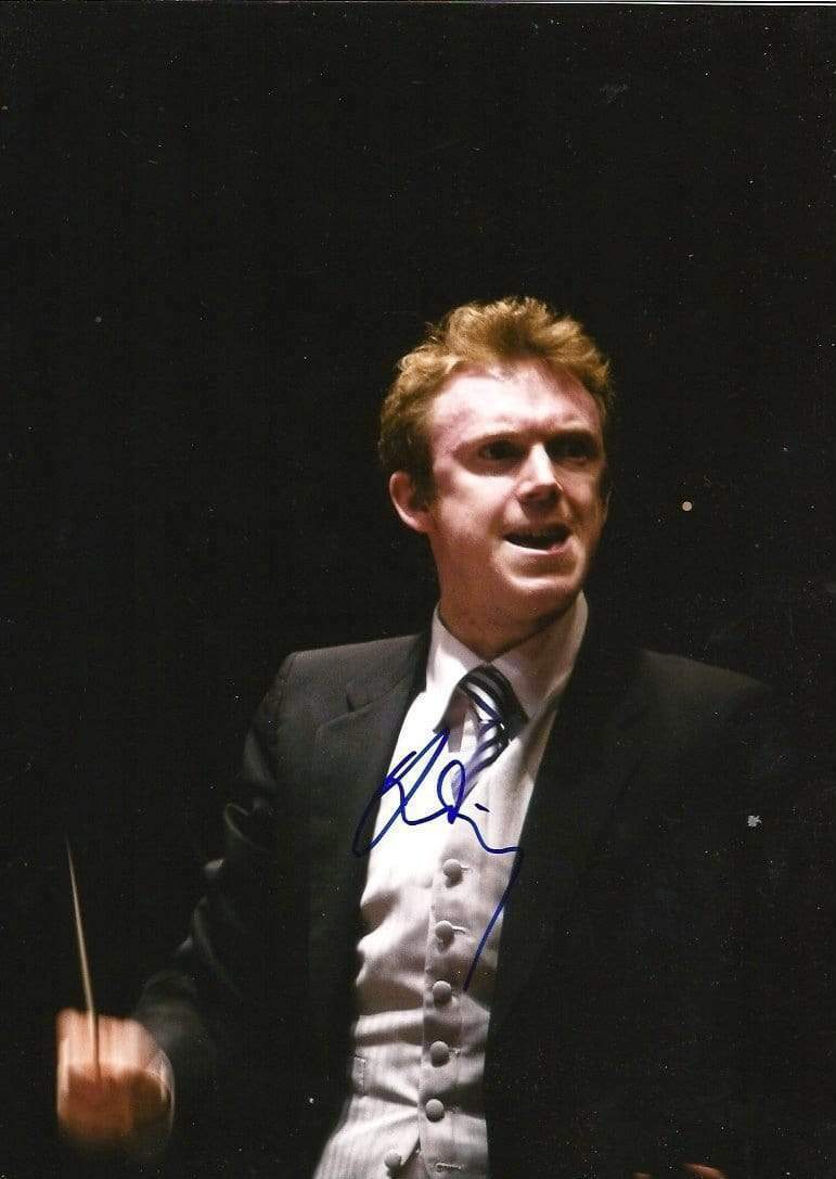 Daniel Harding autograph, In-Person signed action Photo Poster painting