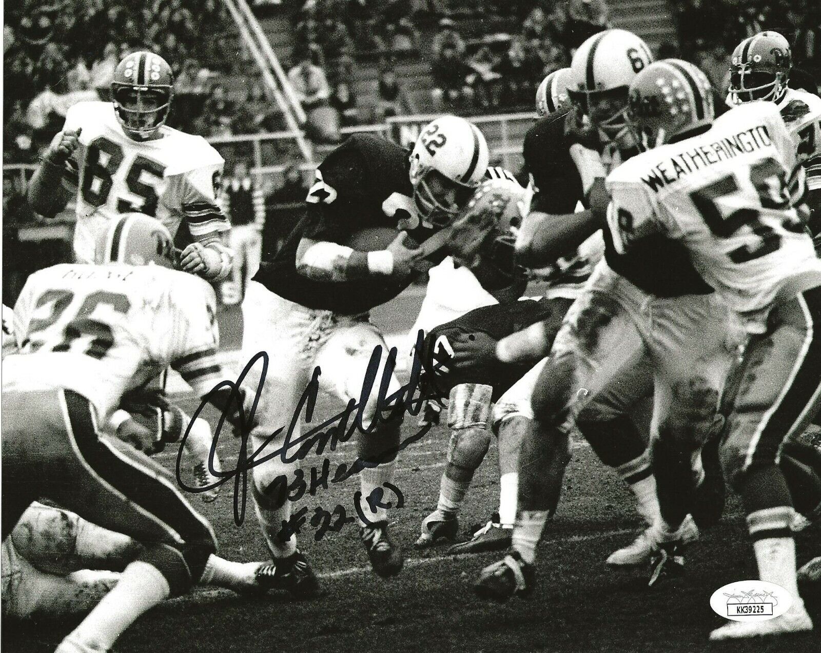 John Cappelletti signed Penn State Nittany Lions 8x10 Photo Poster painting W/ Heisman 3 JSA