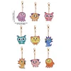 >SALE<9pcs Diamond Art Keychain Special-shaped Drill 5D DIY Bag Pandant (PT10)