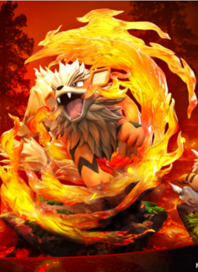 PRE-ORDER MT-Studio Pokemon Growlithe & Arcanine 1/20 Statue(GK)-