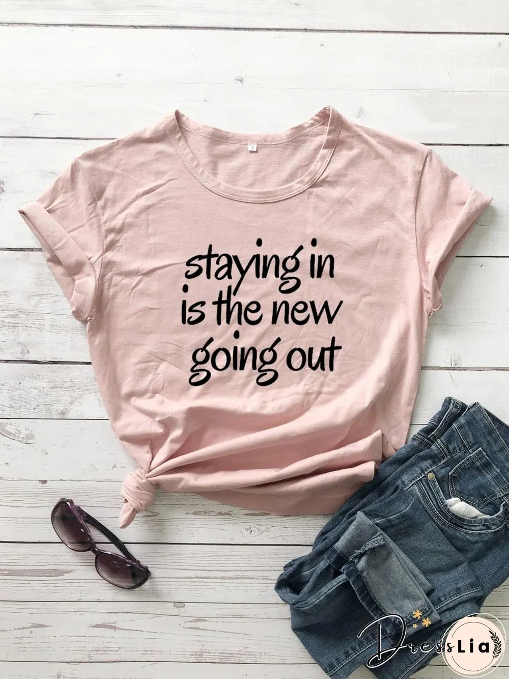 Staying The New Going Out T-ShirtFunny 100 CottonGrungeTumblrQuote