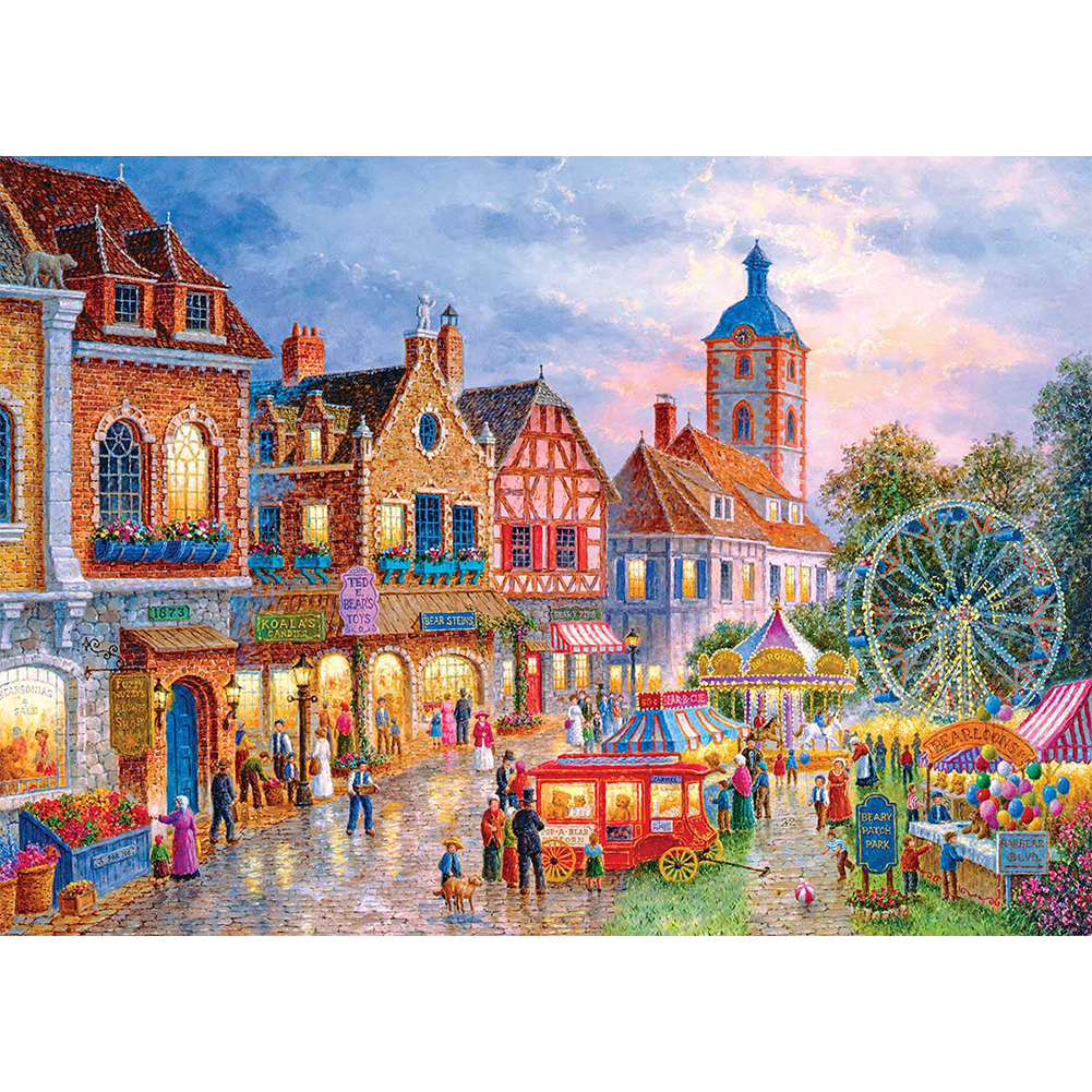 

Santa Town - Round Drill Diamond Painting - 70*50CM (Big Size), 501 Original