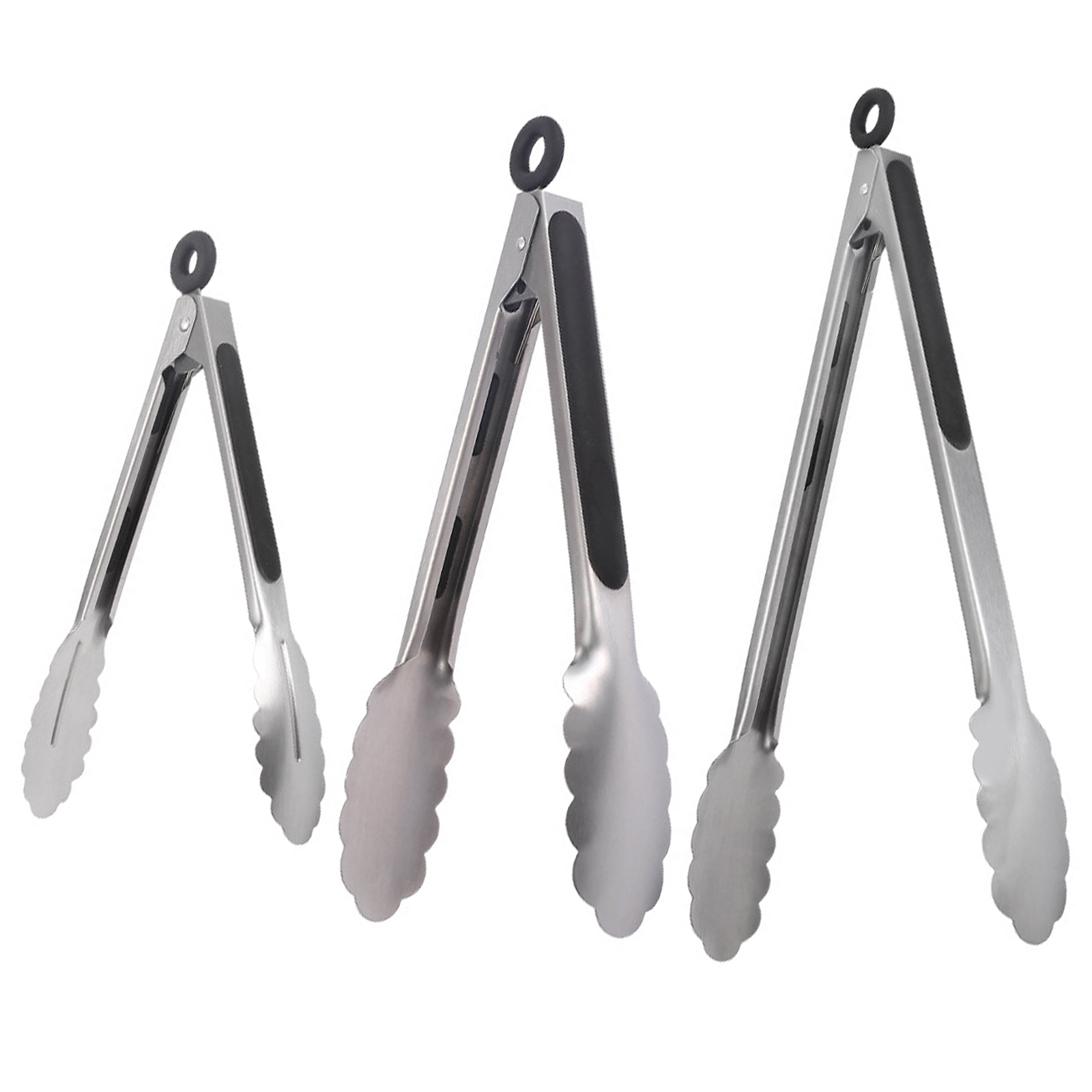 

BBQ Cooking Tongs, Set of 3, Locking Kitchen Chef Tongs for Cooking, Grill, 501 Original