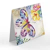(US Only)8PCS Flowers DIY Diamond Art Mosaic Postcards for Festivals and Celebrations